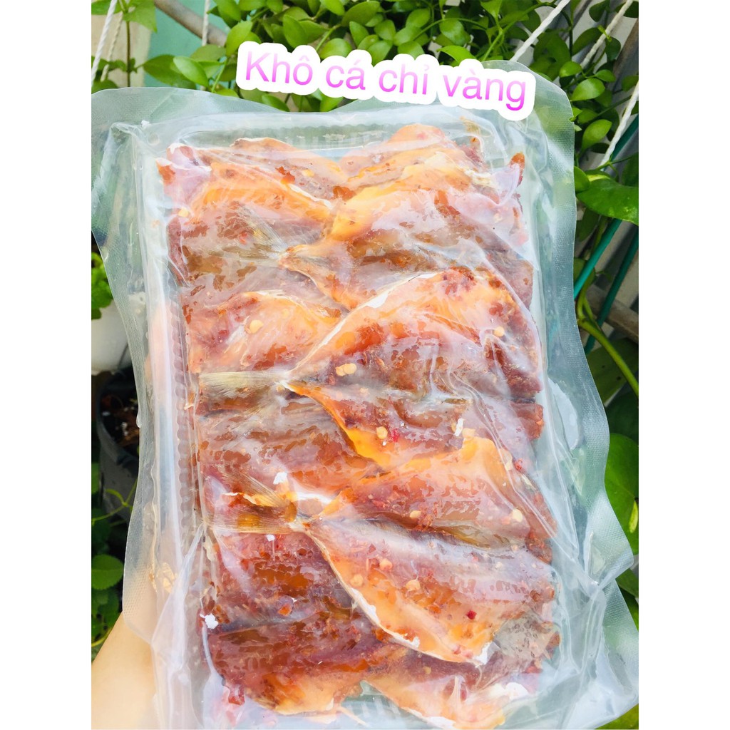500g khô cá chỉ vàng 2 nắng, chiên lên dùng với cơm nóng ngay