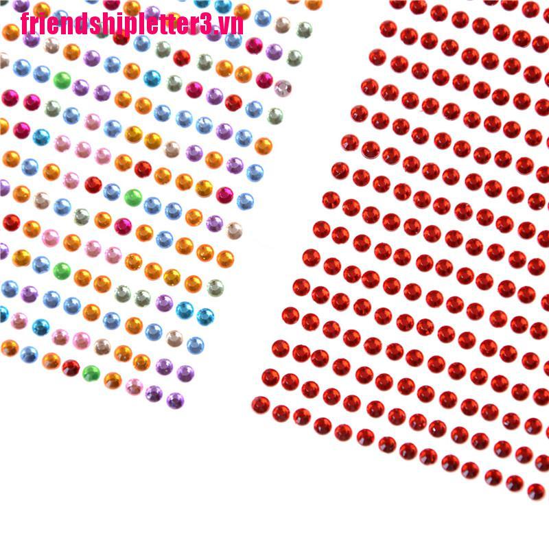 Set 750 Miếng Dán Trang Trí Xe Hơi Tự Dính Kích Thước 3mm