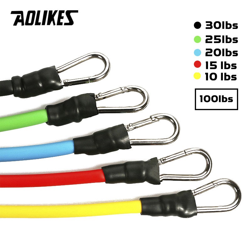 Bộ dây kháng lực đàn hồi AOLIKES A-3909 tập gym, yoga đa năng tại nhà tension rope