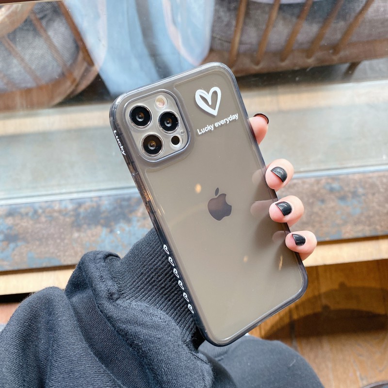 Ốp lưng iphone trong cạnh hình vuông BVC tim 6plus/6s/6splus/7/7plus/8/8plus/x/xs/11/12/pro/max/plus/promax-Awifi B3-12 | BigBuy360 - bigbuy360.vn