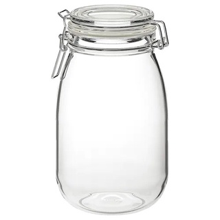Lọ thuỷ tinh quai sắt korken 1.8l