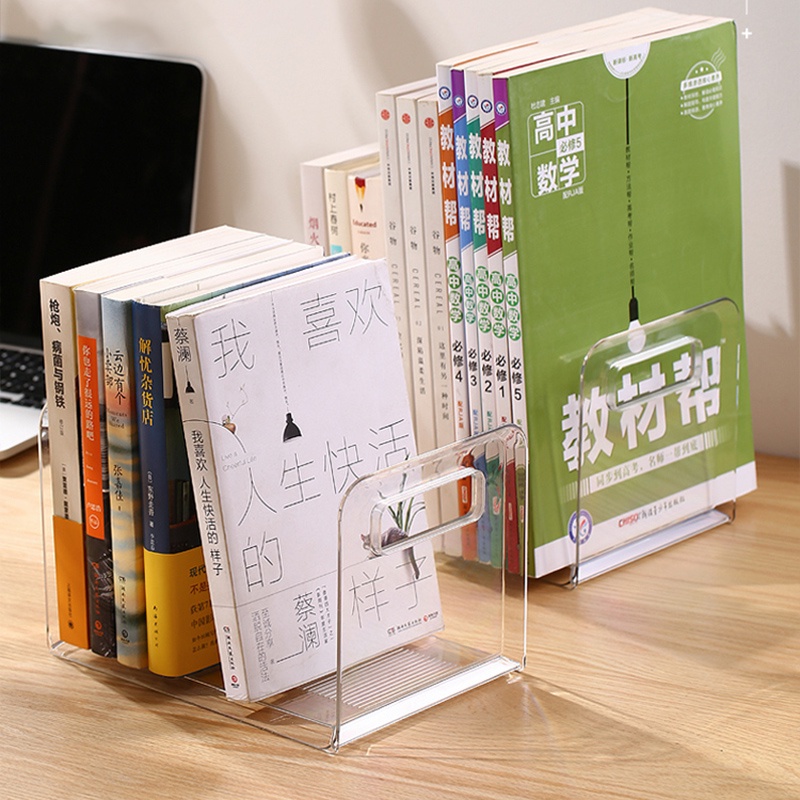 Giá đỡ đựng sách / đồ chơi / tranh vẽ bằng acrylic trong suốt cho nhà cửa gọn gàng