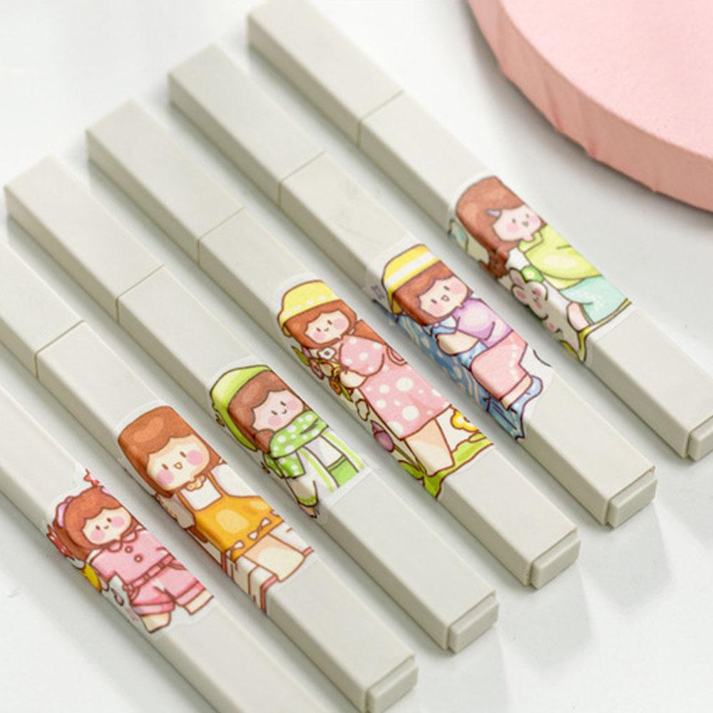 PEWANY Bộ Nhãn Dán Trang Trí Sổ Tay Hình Gấu Thỏ Dễ Thương