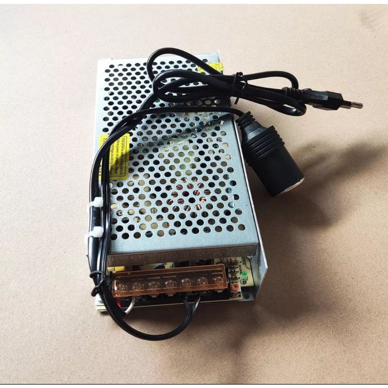 Bộ Chuyển Đổi Điện 220V Sang 12V Đầu Cắm Ô Tô 12V cho Máy hút bụi, máy Bơm Lốp Xe và Các Thiết Bị Điện Trên Ô Tô