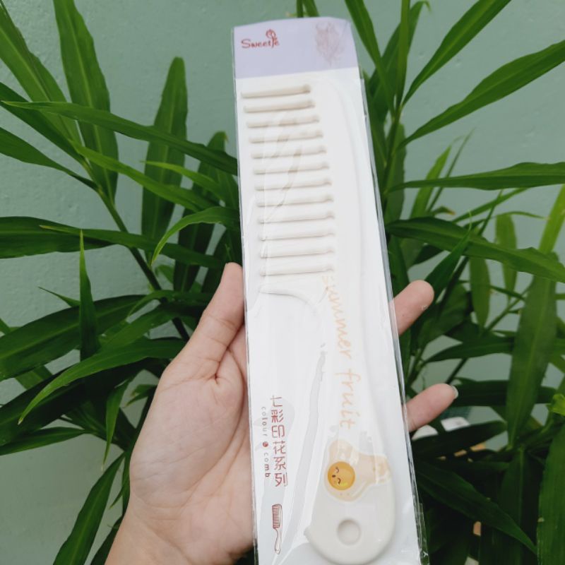 Lược thưa chải tóc uốn cán trái cây siêu xinh (21.5cm)