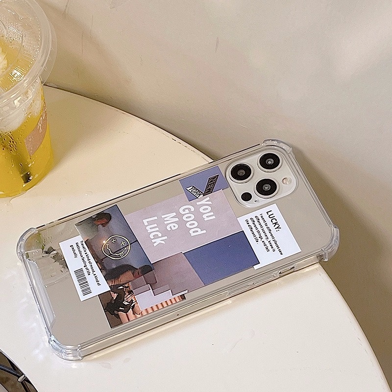 Ốp điện thoại tráng gương thiết kế thời trang cho iPhone13 ProMax 11 12 Mini XS 8 7 Plus