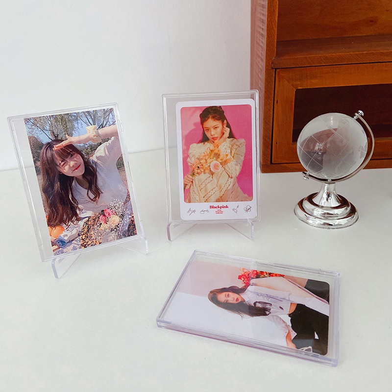 Khung Ảnh Để Bàn Bằng Acrylic Trong Suốt 3 Inch Kèm Giá Đỡ