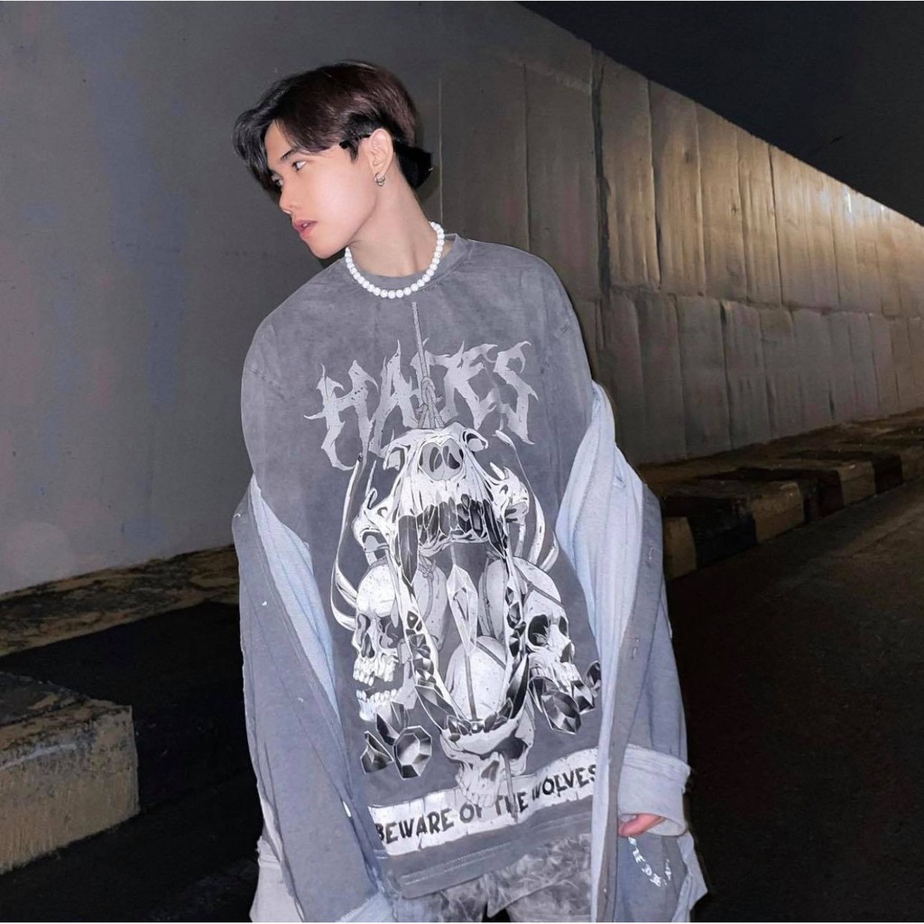 [Mã SKAMCLU7 giảm 10% Tối Đa 50K đơn 0Đ] Áo thun HADES WASH TEE XƯƠNG SỌ Nam nữ chất cotton full tag KUN SHOP | BigBuy360 - bigbuy360.vn