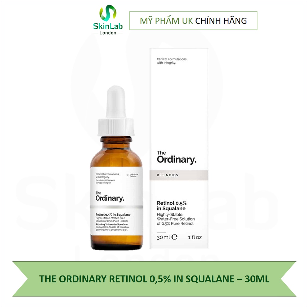 Tinh chất The Ordinary Retinol 0.5% In Squalane - 30ml (Bill Anh)