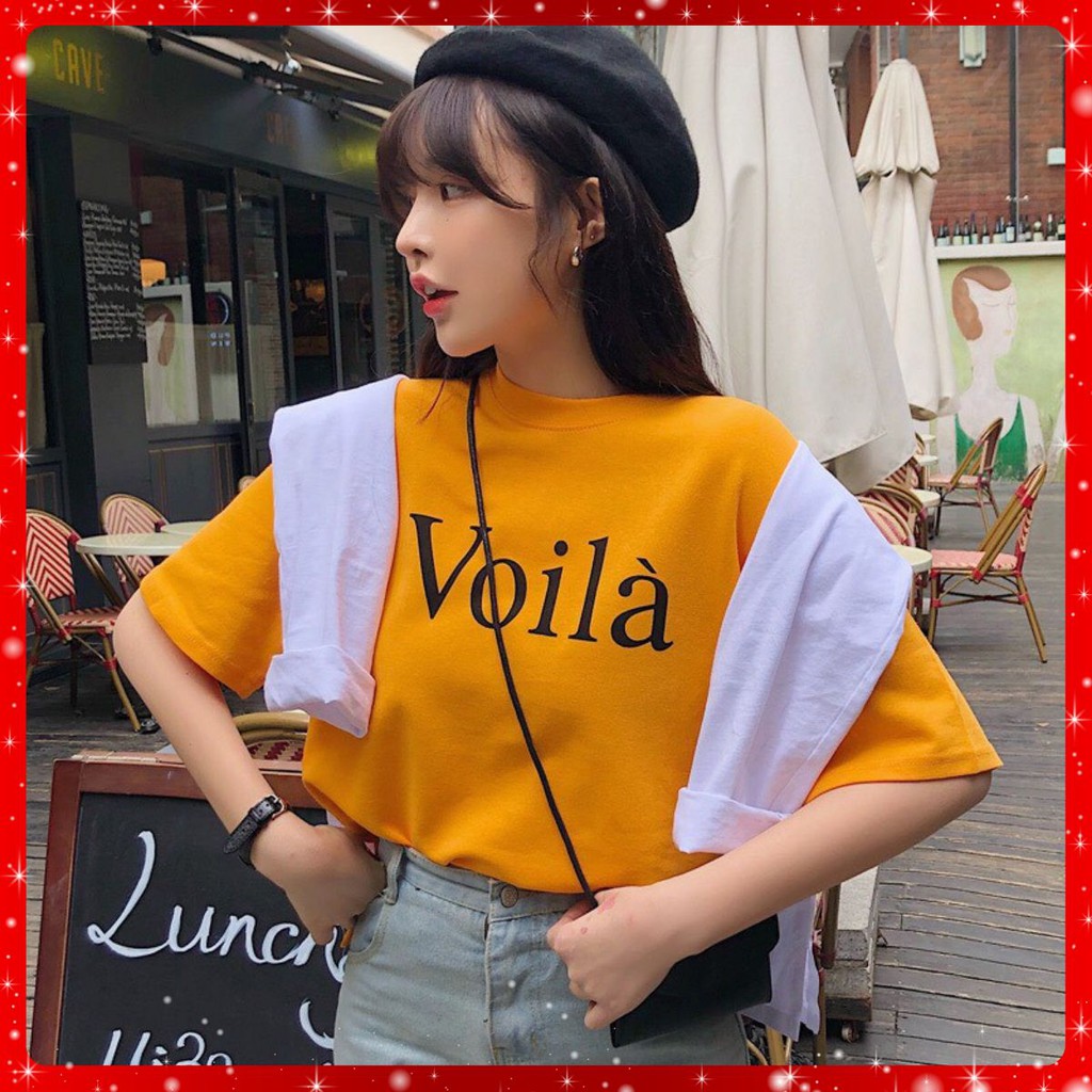 [ HÀNG ĐẸP ] Áo Thun Freesize  Voilà Phong Cách Hàn Quốc_O2