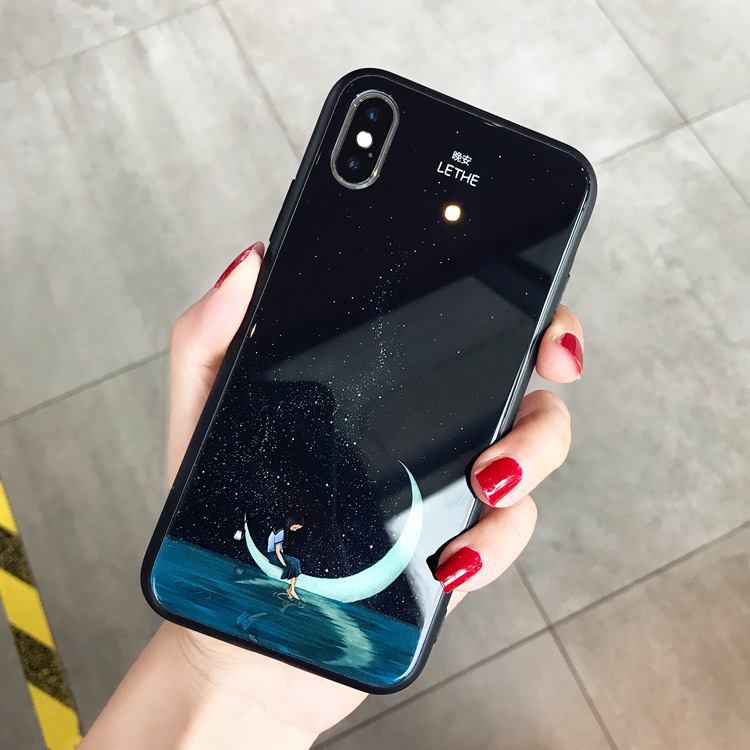 Ốp lưng iPhone mặt gương hình cô gái