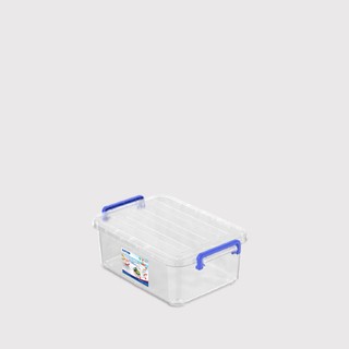 [Mã SKAMLTSW8 giảm 10% đơn 100K] (Hà Nội) Bộ 5 thùng nhựa chữ nhật 15 lít Duy Tân có quai cao cấp (Trong suốt)
