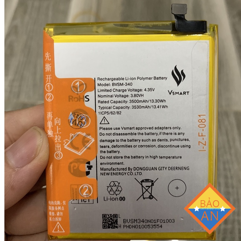 pin vsmart star 4 / BVSM-340 / pin zin hãng 3530mAh
