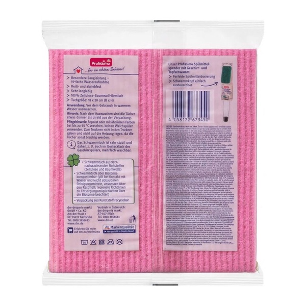 Set 5 Khăn Lau Đa Năng Bọt Biển Proissimo Schwamm-Tucher Của Đức