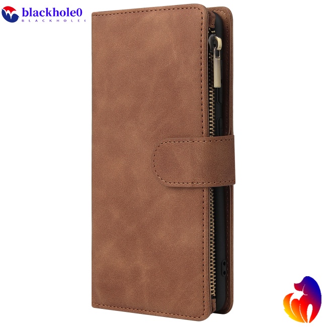 BH For Samsung A71 Case Smartphone Shell Precise Cutouts Zipper Closure Wallet Design Overall Protection Phone Cover