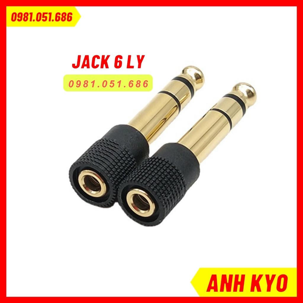 Jack chuyển 6.5 sang 3.5 Mạ Vàng Chuyển Đối Tín Hiệu Âm Thanh Chất Lượng Cực Cao