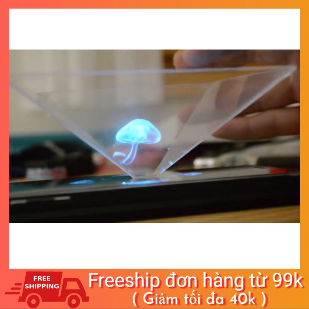 Lăng kính Hologram xem video 4D cho các dòng điện thoại
