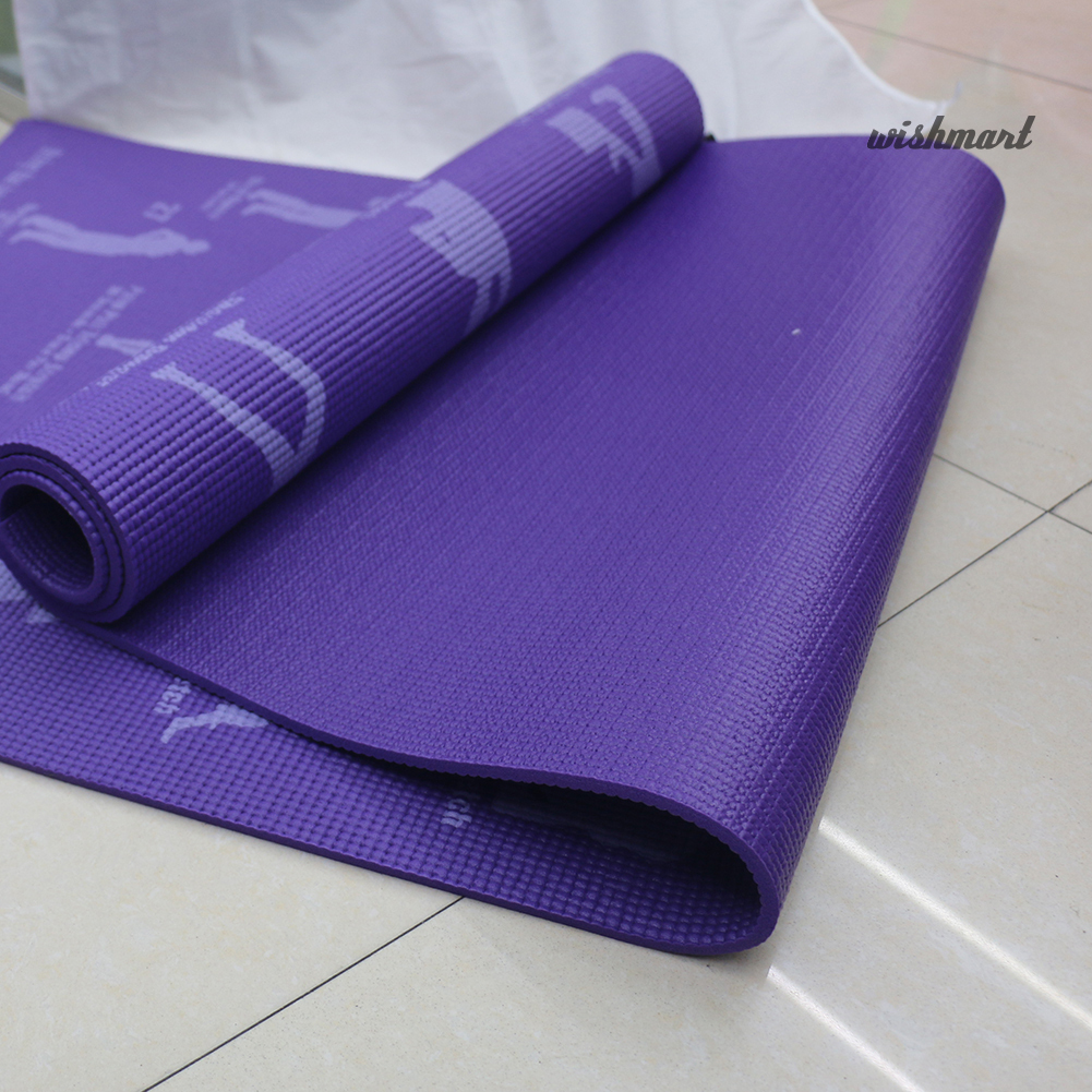 Thảm Tập Yoga Chống Trượt Bằng Nhựa Pvc Dày 6mm