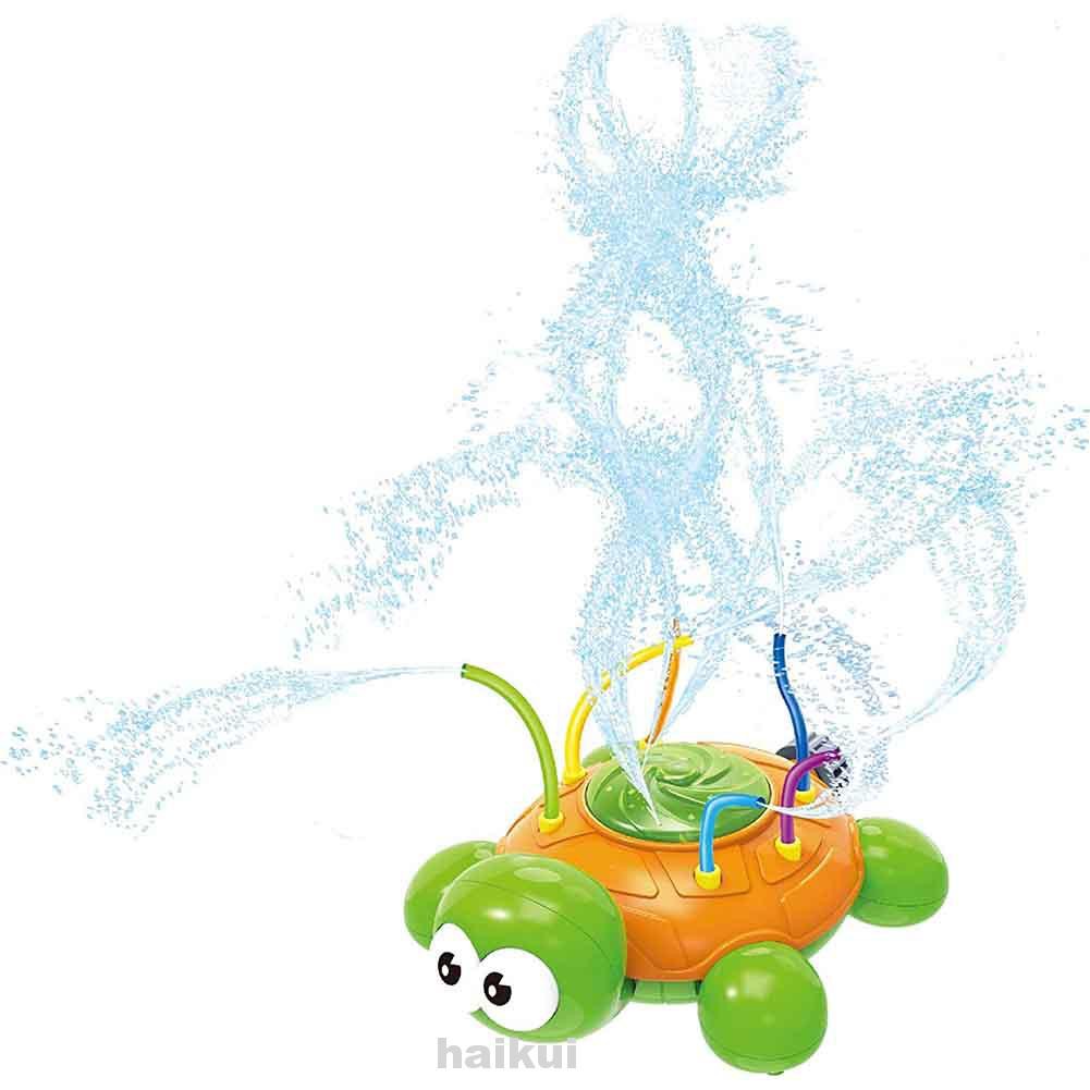 Outdoor Garden Gift ABS Rotatable For Kids Summer Backyard Cute Funny Spinning Turtle Water Spray Toy