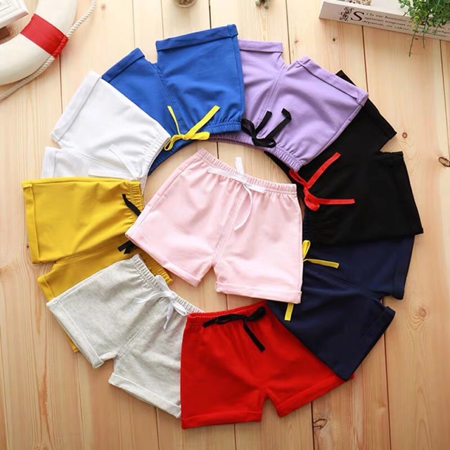XẢ KHO Quần short cotton quần đùi cotton da cá quần soóc cho bé