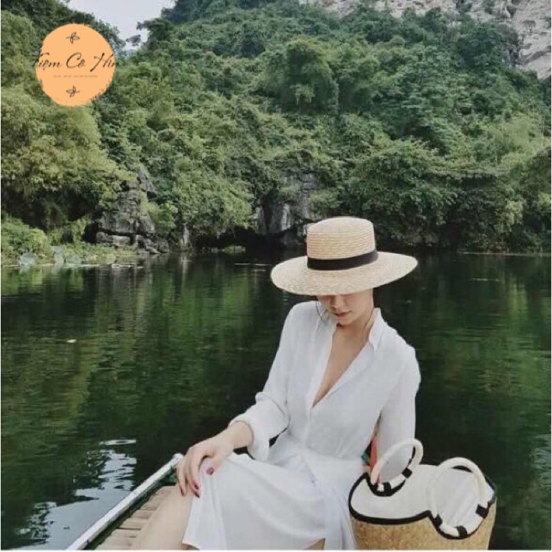 Mũ cói Gaucho cao cấp rộng vành đi biển Tiệm Cô Hìn được yêu thích nhất hè 2022 ship đóng thùng không hỏng lỗi 1 đổi 1