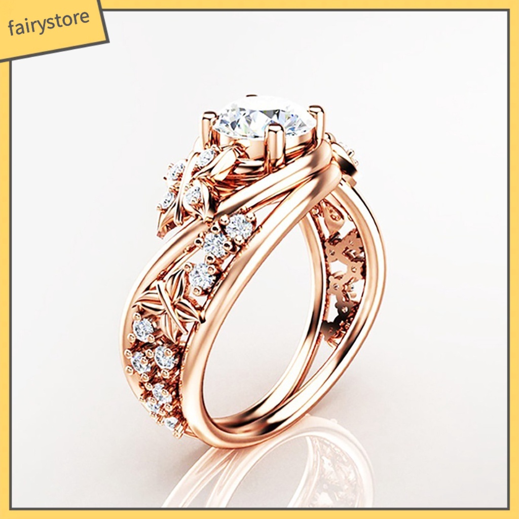 Nhẫn thời trang đính đá thanh lịch cho nữ