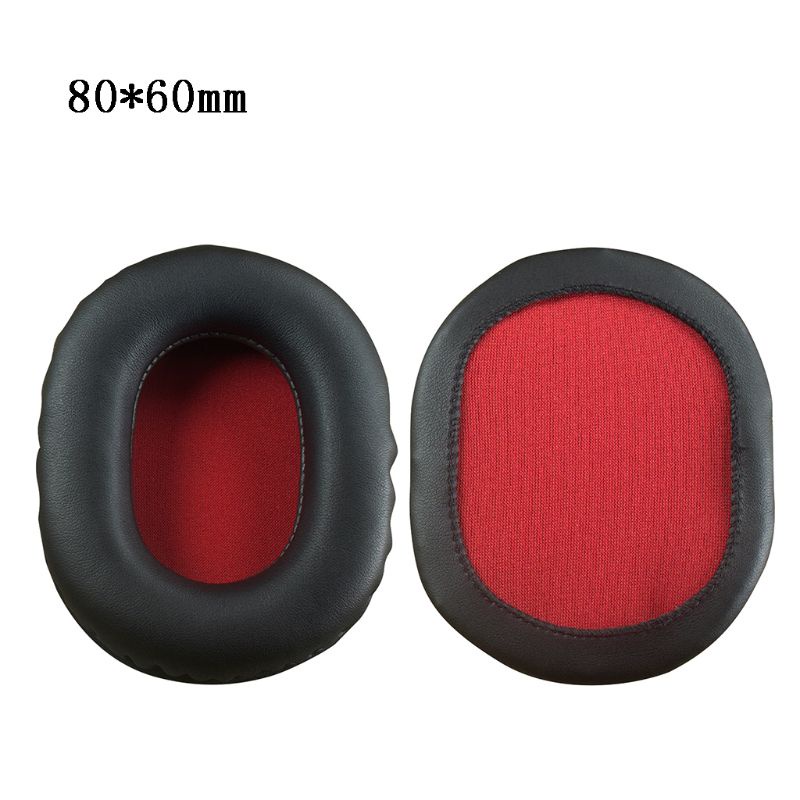 1 Cặp Miếng Đệm Tai Nghe Bằng Cao Su Non Mềm Màu Đen Thay Thế Cho ATH / for