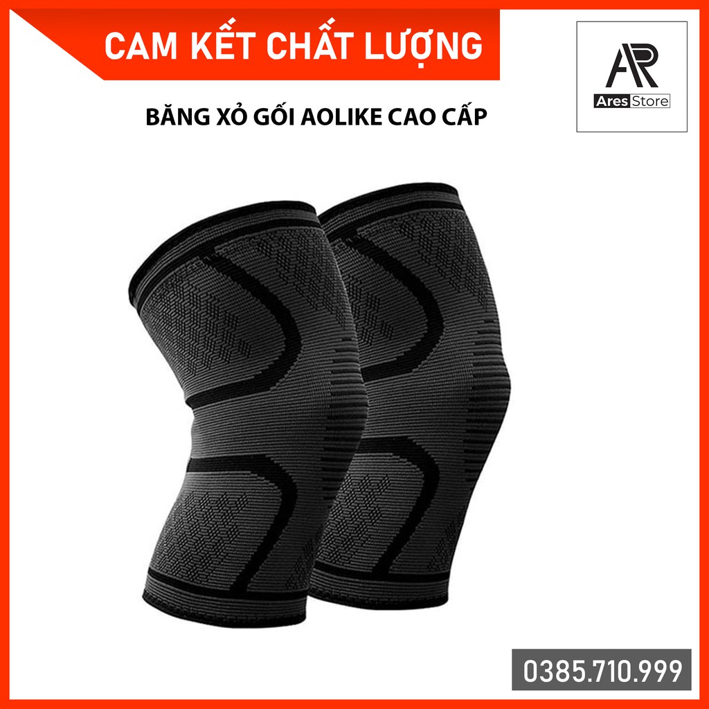 Băng đầu gối, bó gối thể thao đàn hồi cao cấp Aolike