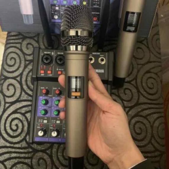 Bộ Mixer Yamaha G4 USB ☢️FreeShip☢️ - Mixer Chuyên Karaoke, Livestream, Thu Âm Cao Cấp - Tặng Kèm 2 Micro Không Dây