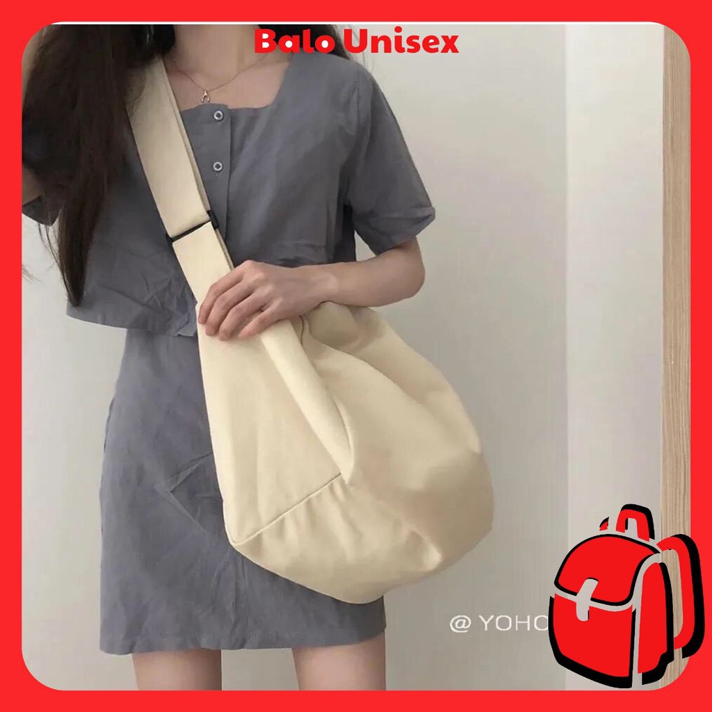 Túi Tote Vải Canvas Nữ Có Khoá, Túi Tote Trống Đi Học Phong Cách Ulzzang 204TOTE