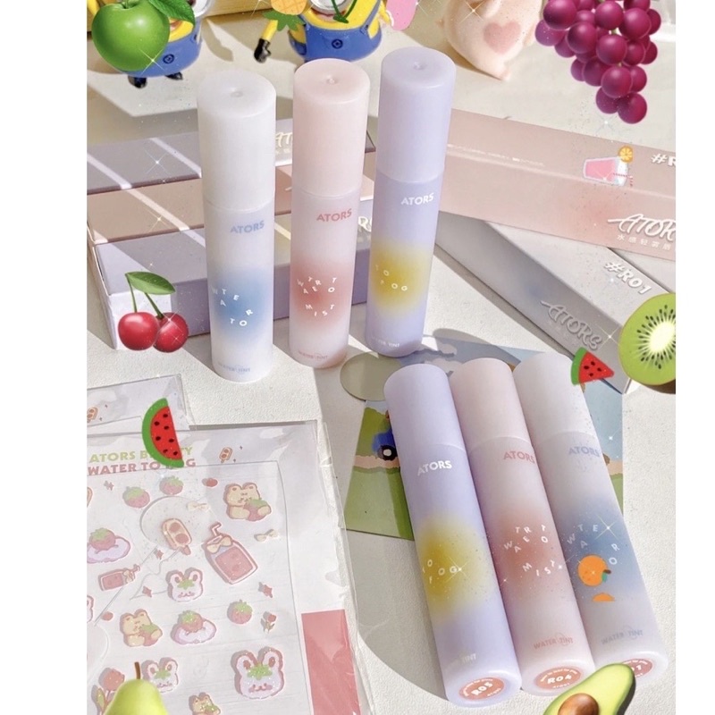 SON ATORS BLUR WATER TINT và SON ATORS TINT BÓNG BEAR