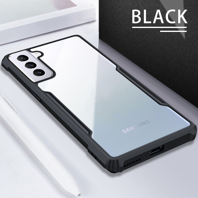 Ốp Điện Thoại Mỏng Trong Suốt Có Túi Khí Cứng Cho Samsung S20 S21Ultra S10 Plus Note 20
