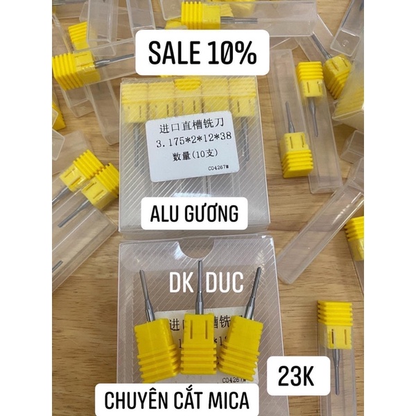 Mũi cắt quảng cáo cnc , mũi cắt alu gương 2-12