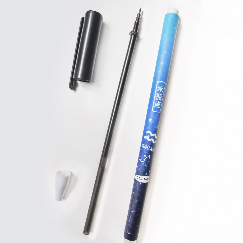 1 Bút Mực Gel Màu Xanh Dương Đen 12 Chòm Sao Dễ Lau Chùi Thần Kỳ 0.5mm