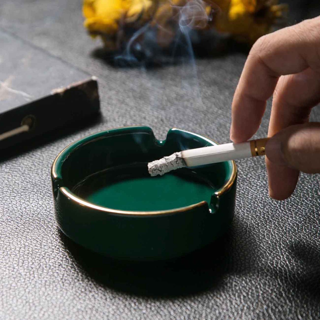 Gạt tàn thuốc Shepherd bằng gốm chống nước màu sáng sang trọng phong cách bắc âu giữ