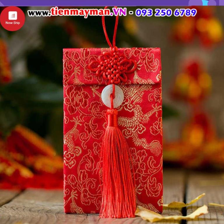 SẴN HÀNG Bao Lì Xì Vải Gấm Cao Cấp Tết 2024
