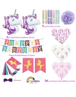 Set sinh nhật kỳ lân