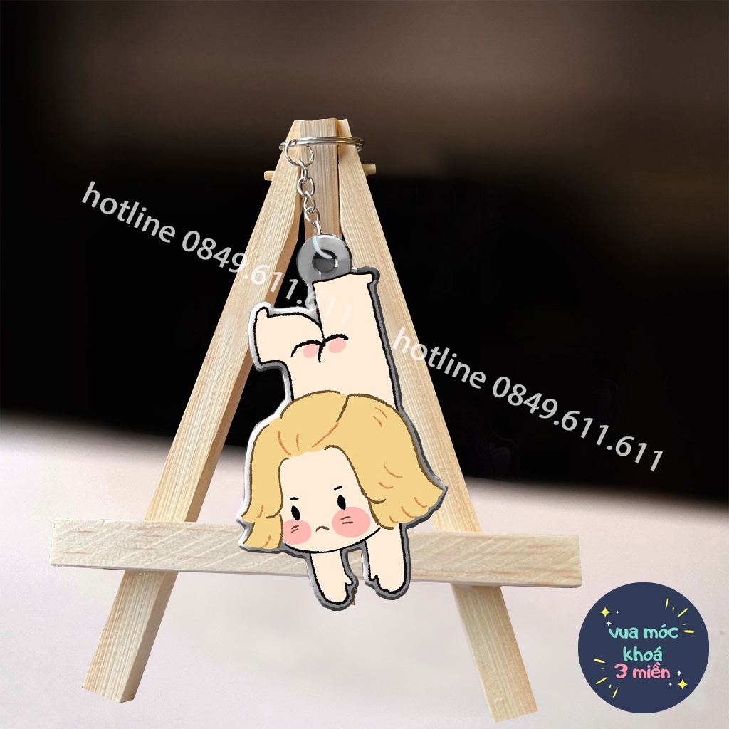 Móc khóa Tokyo Revengers Chibi nhân vật Mikey Izana Ran Rindou treo ngược dễ thương