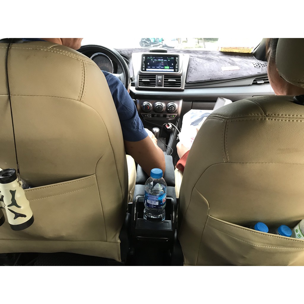 Hộp tỳ tay Yaris tự lắp Kibbet loại 1490 thiết kế liền khối tích hợp cổng sạc USB có nắp trượt - OTO4S