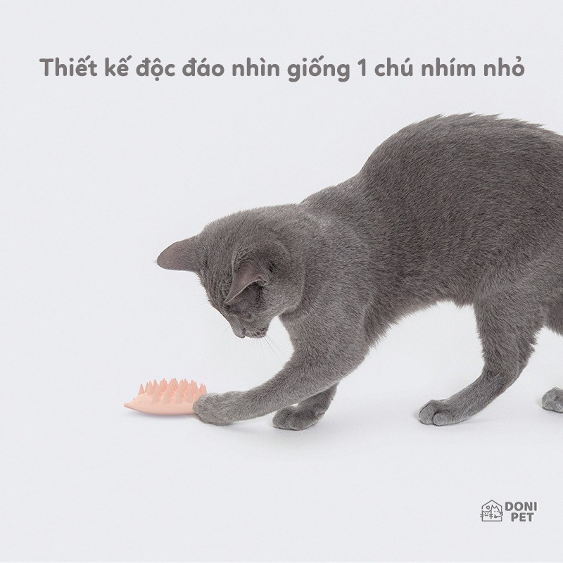 Lược chải lông thừa + massage cho chó mèo - chất liệu cao su silicon mềm