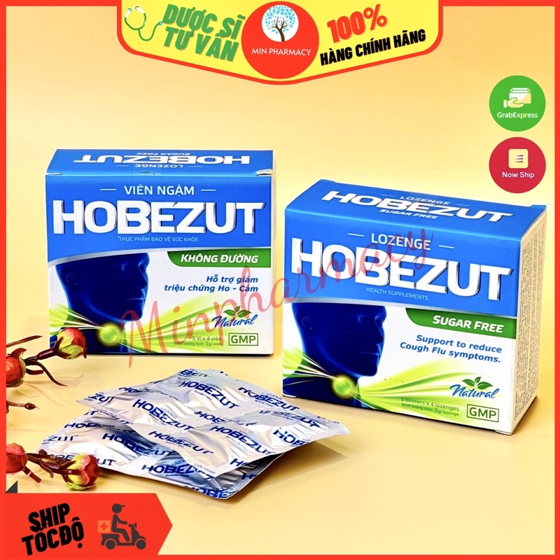 Kẹo Ngậm Ho BEZUT  Không Đường 20 Viên - Minpharmacy