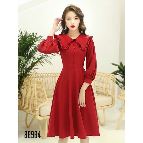 ĐẦM BIGSIZE TAY DÀI CỐ SEN