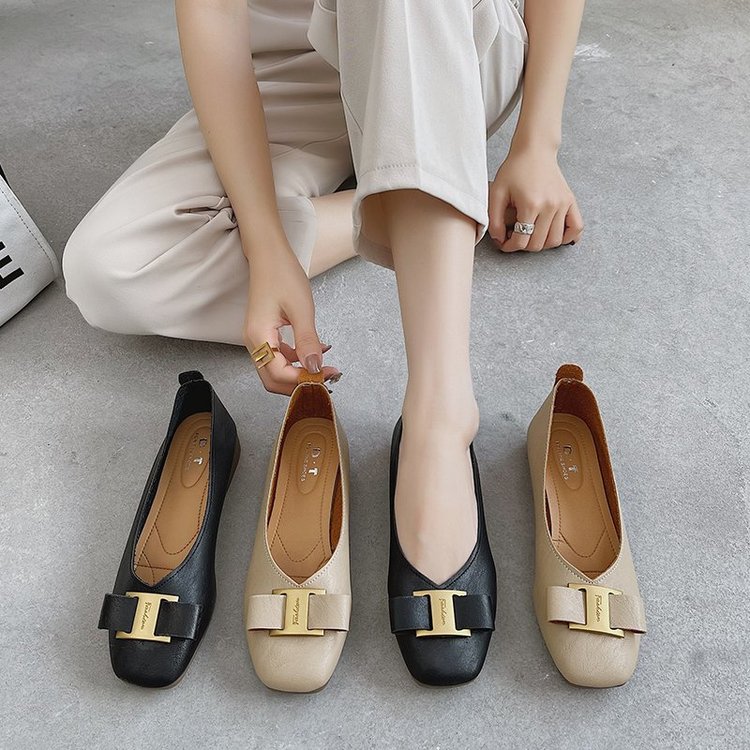 Giày Búp Bê Mũi Tròn Đính Nơ Xinh Xắn Thời Trang Dành Cho Nữ | BigBuy360 - bigbuy360.vn