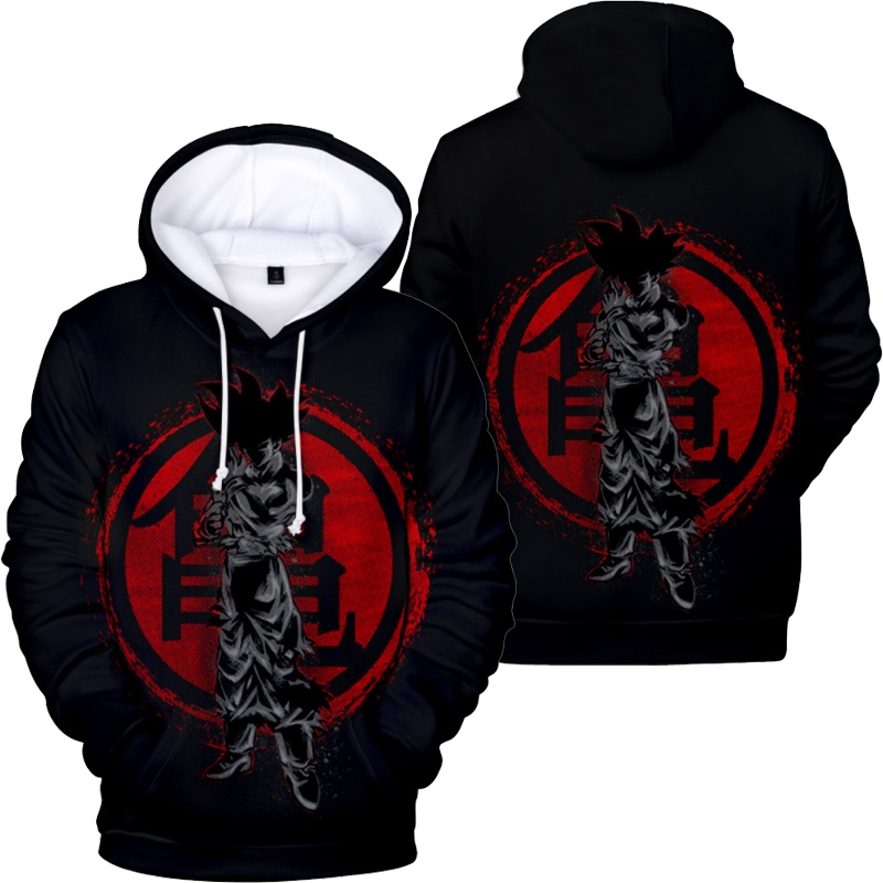 Áo hoodie Dáng Rộng In Hình goku Thời Trang Nhật Bản Cho Nam Nữ