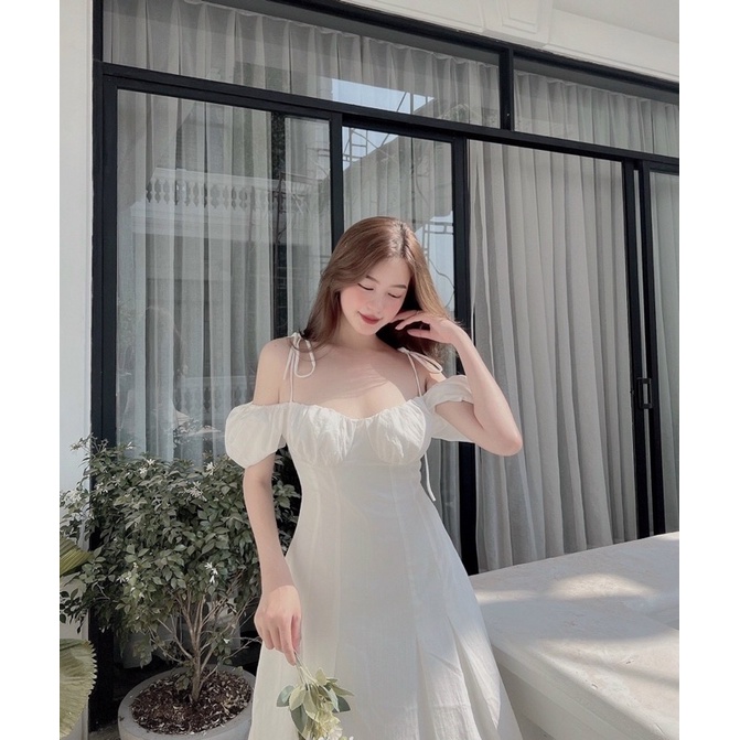 ĐẦM XOÈ TRỄ VAI - HÌNH THẬT SHOP CHỤP