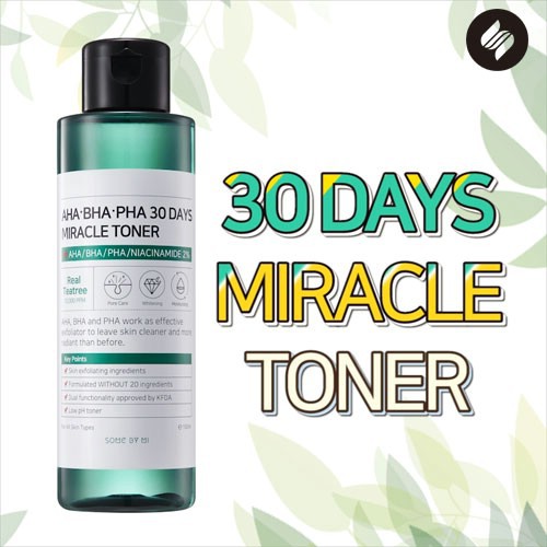 Nước Hoa Hồng Trị Mụn Some By Mi AHA-BHA-PHA 30 Days Miracle Toner 150ml - Chính Hãng