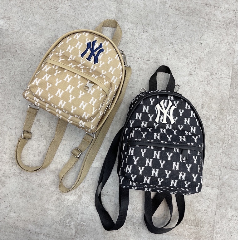 Balo mini MLB hoạ tiết monogram hàng xuất dư cao cấp phong cách Hàn Quốc - Hùng Nón Hiệu