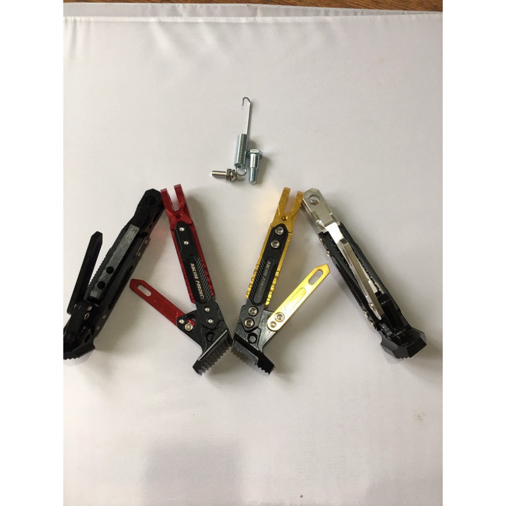 Chân chống, chống ngang phụ racing biker nhôm cnc cao cấp cho mọi loại xe máy/xe đạp điện