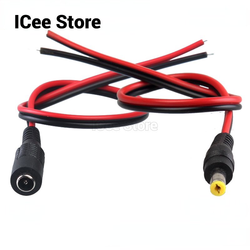 Set 5 Dây Cáp Kết Nối 12V DC 30cm / 1m 5.5 X 2.1mm