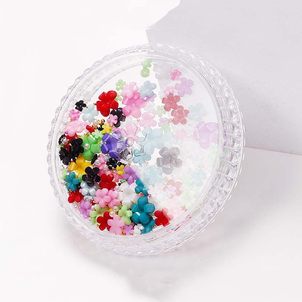 Bộ Hạt Charm Bằng Thép 3D Nhiều Màu Sắc Dễ Thương Trang Trí Móng Nghệ Thuật